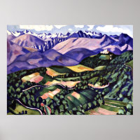 Marsden Hartley - Montagnes pourpres, Venise