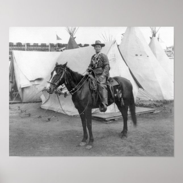 Poster Martha Canary "Calamity Jane" à cheval (Devant)