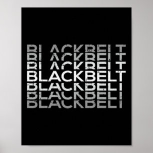 Poster Martial Arts Karate de ceinture noire Taekwondo Tk