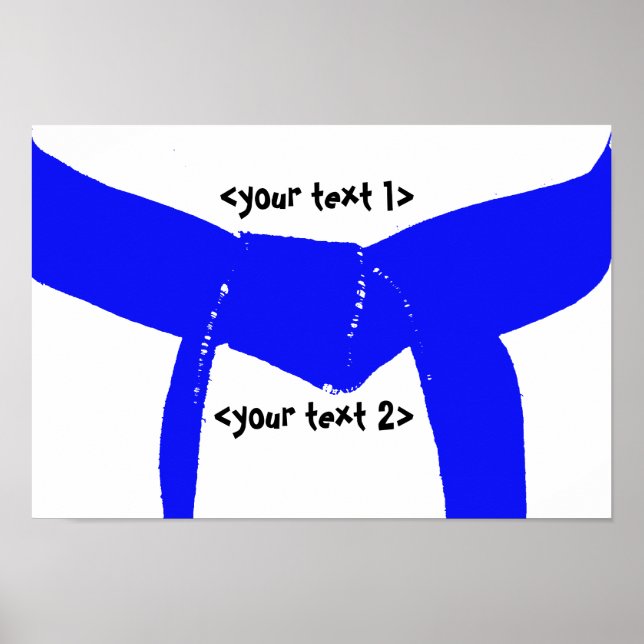 Poster Martial Arts Light Ceinture Bleue (Devant)