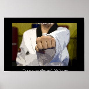 Poster Martial Arts Middle Punch
