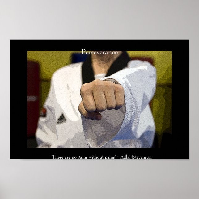 Poster Martial Arts Middle Punch (Devant)