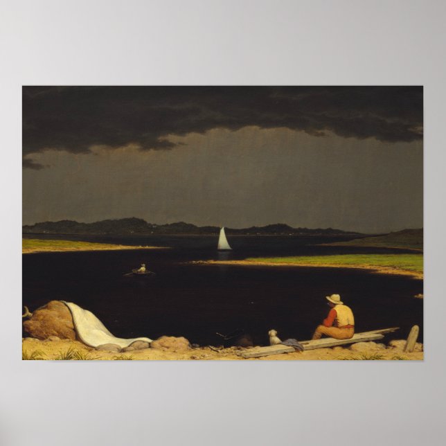 Poster Martin Johnson Heade - À l'approche de l'orage (Devant)