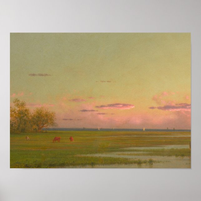 Poster Martin Johnson Heade - Marais Salé À Southport, Co (Devant)