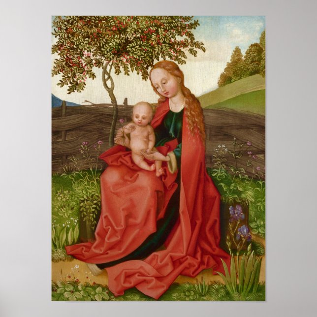 Poster Martin Schongauer CC0945 Jardin vierge et enfant (Devant)