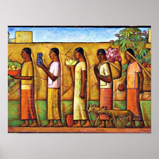 Poster Martinez - Sur le chemin du marché (Devant)