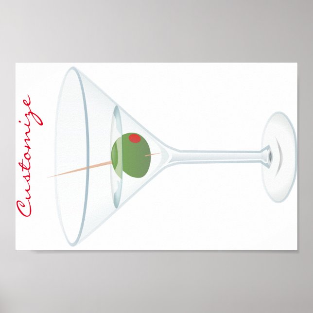 Poster Martini à l'olive sale Thunder_Cove (Devant)