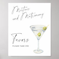 Martini douche nuptiale Favoriser s'il vous plaît