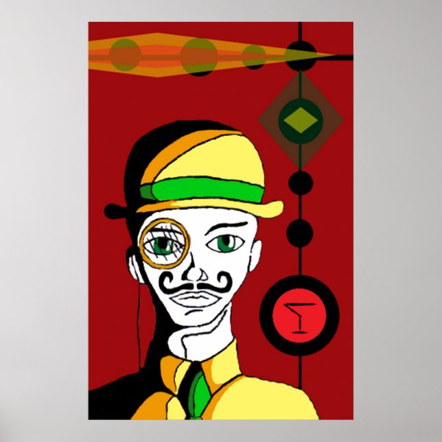 Poster Martini Gin (Devant)