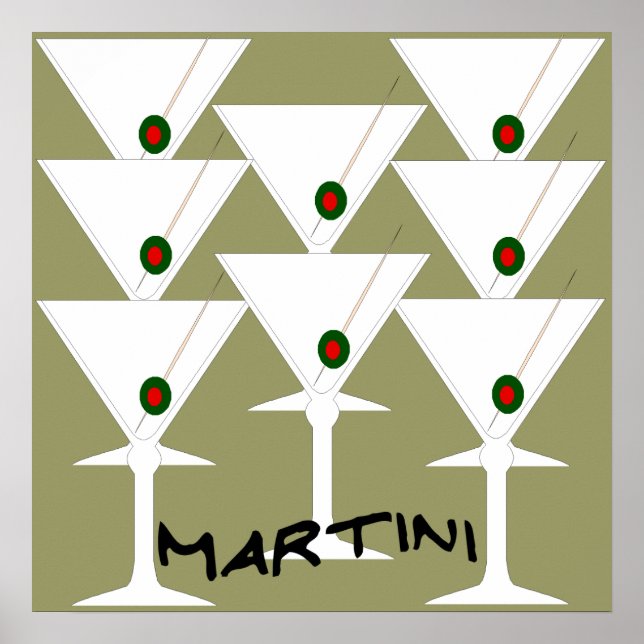 Poster Martinis (Devant)