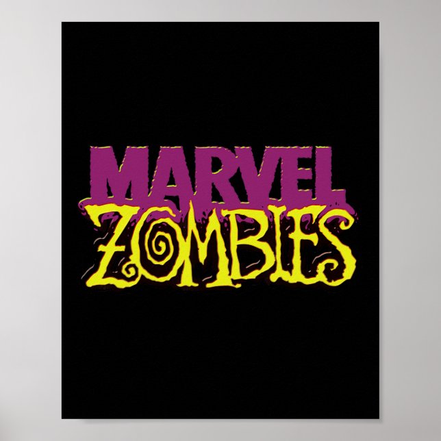 Poster Marvel Zombies Official Color Logo Halloween (Devant)