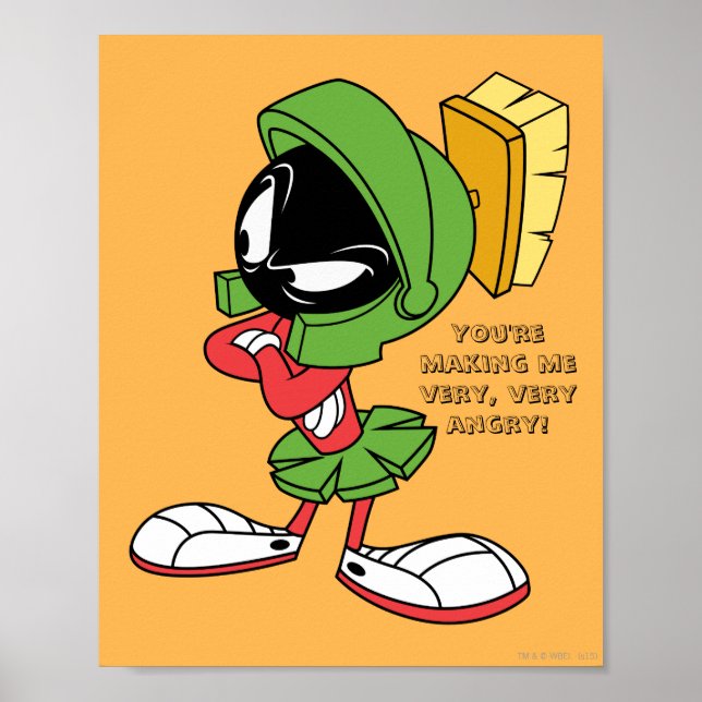 Poster MARVIN LE MARTIAN™ agacé (Devant)