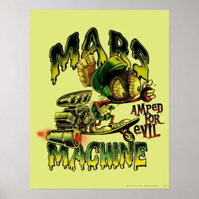 Poster MARVIN MARTIAN™ - Machine Mars (Devant)
