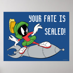 Poster MARVIN MARTIAN™ Riding Rocket