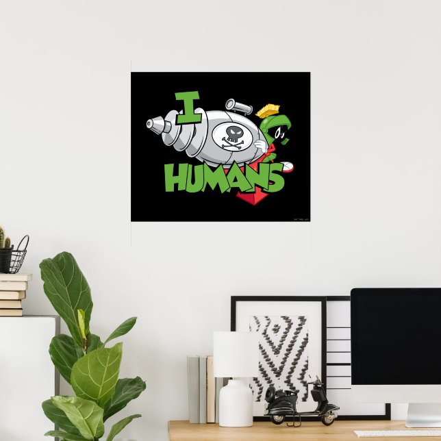 Poster MARVIN THE MARTIAN™ I Laser Humains (Bureau à domicile)
