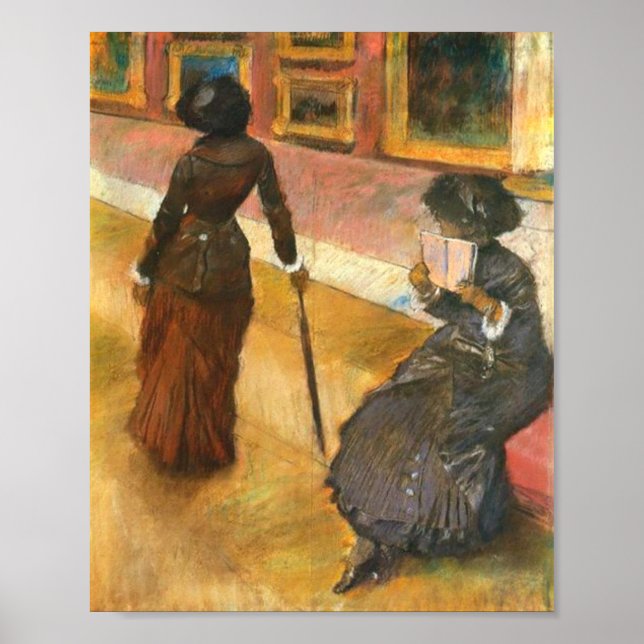 Poster Mary Cassatt au Musée du Louvre Paris par Degas (Devant)