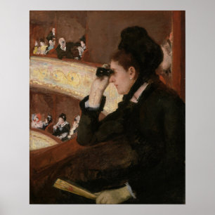 Poster Mary Cassatt - Dans le loge
