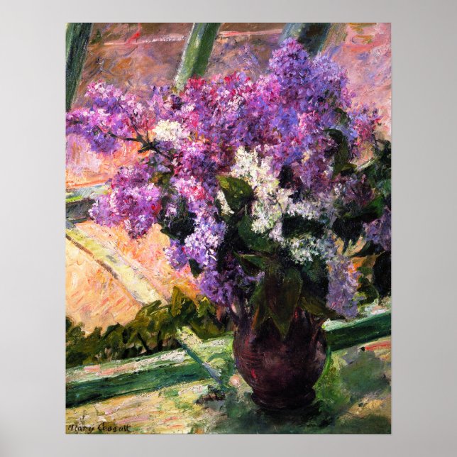 Poster Mary Cassatt Lilacs (Devant)