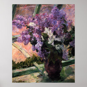 Poster Mary Cassatt - Lilas dans une fenêtre