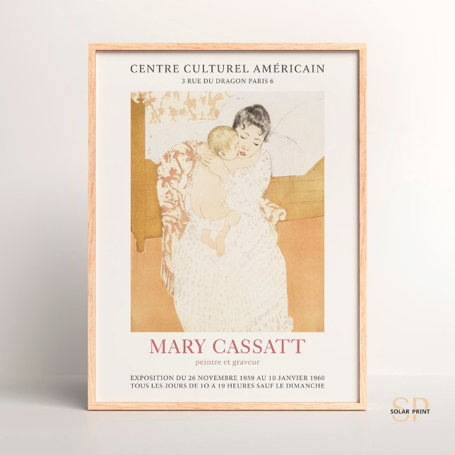 Poster Mary Cassatt Maternelle Caress Art Imprimer (Créateur téléchargé)