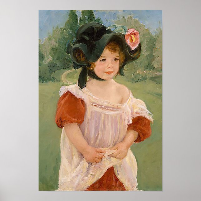 Poster Mary Cassatt "Printemps : Margot debout dans un ja (Devant)