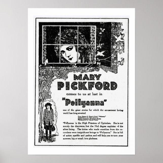 Poster Mary Pickford Pollyanna (Devant)