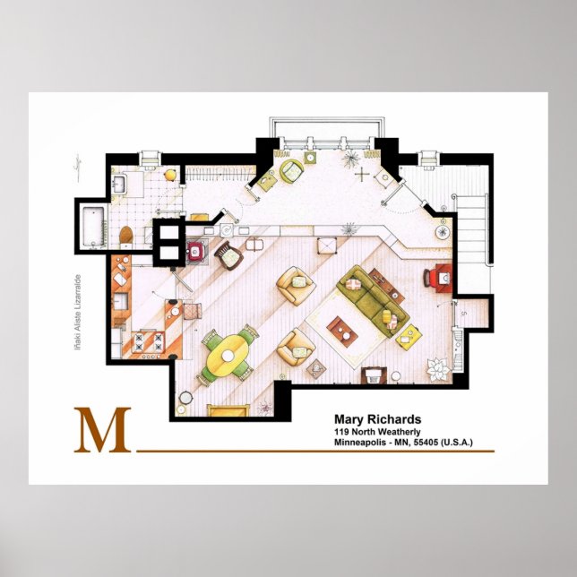 Poster Mary Richards (Devant)