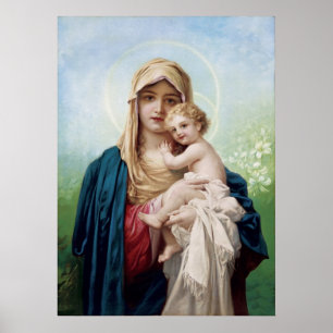 Poster Mary tenant Jésus