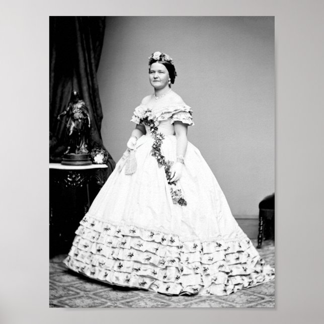 Poster Mary Todd Lincoln Portrait debout (Devant)