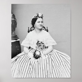 Poster Mary Todd Lincoln Portrait - Vers 1861