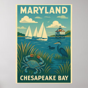 Poster Maryland Chesapeake Bay V01
