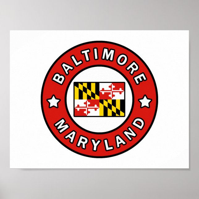 Poster Maryland de Baltimore (Devant)