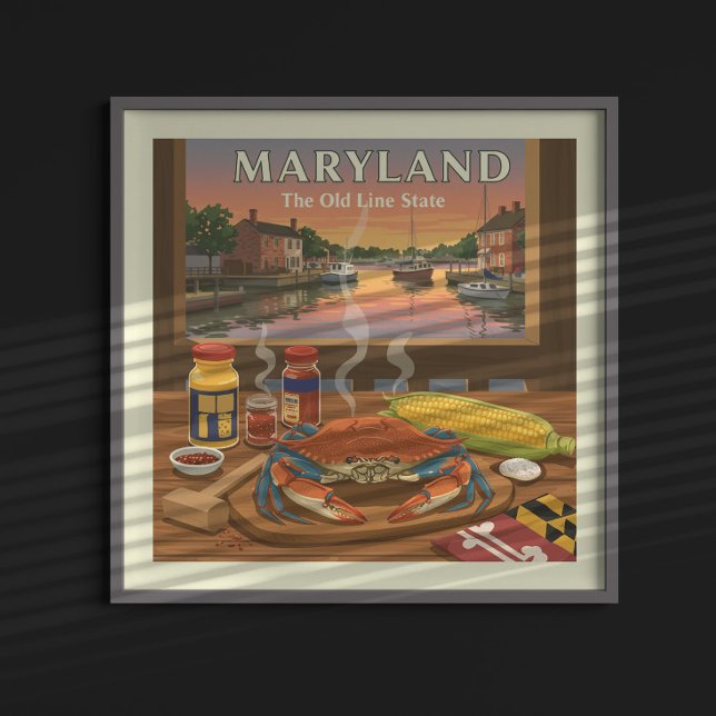 Poster Maryland vintage (Créateur téléchargé)