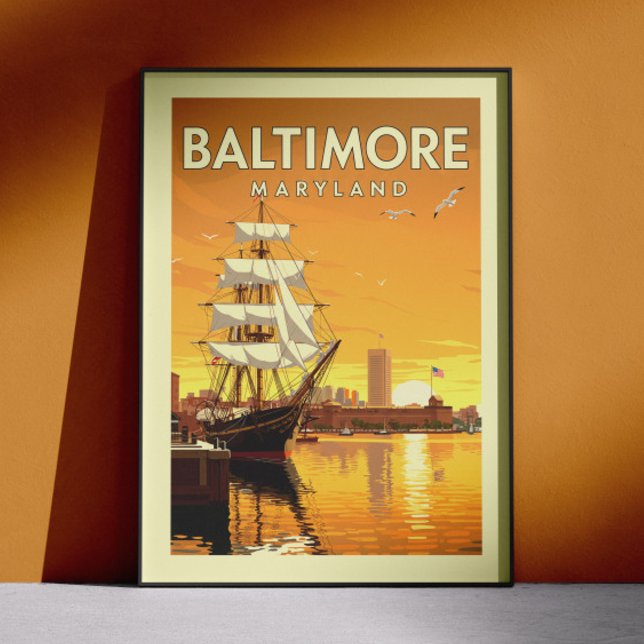 Poster Maryland vintage Baltimore (Créateur téléchargé)