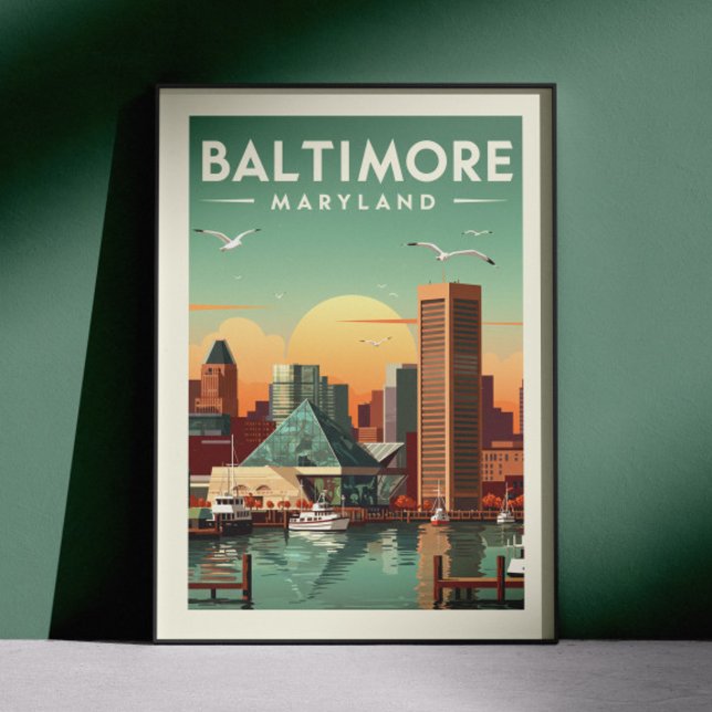 Poster Maryland vintage Baltimore (Créateur téléchargé)