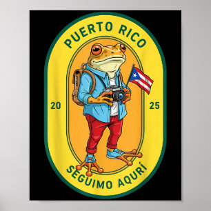 Poster Más Fotos Porto Rico Drapeau Ricain Sapo Concho