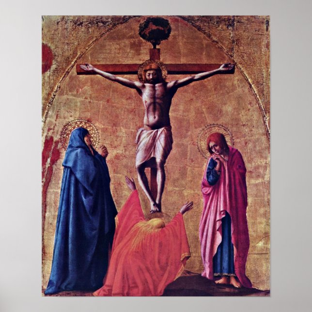 Poster Masaccio - Crucifixion du Christ (Devant)