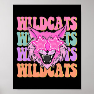 Poster Mascotte de l'école Wildcats