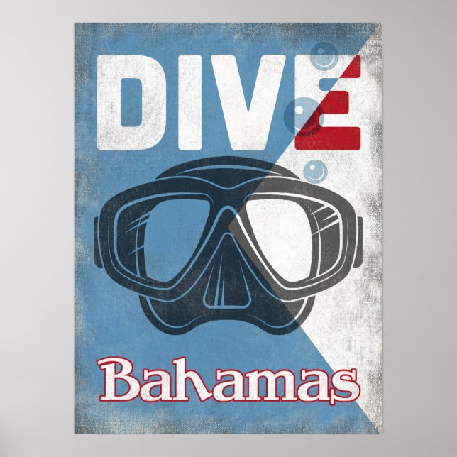 Poster Mask de Bahamas Vintage (Devant)