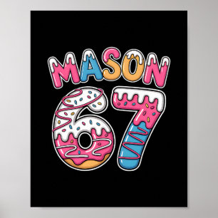 Poster Mason 67 Mème Aime La Crème Glacée Drip Sport Six 