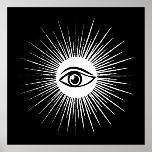 Poster Masonic eye