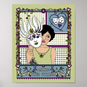 Poster Masquage de vos sentiments_A_8x10