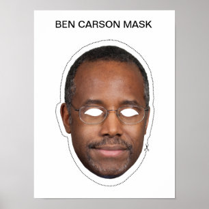 Poster Masque Ben Carson