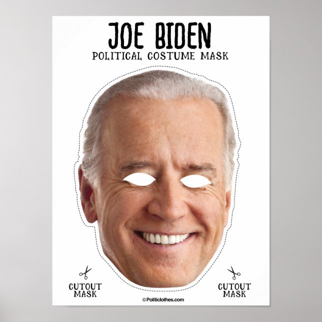 Poster Masque costume Joe Biden (Devant)
