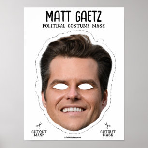 Poster Masque costume Matt Gaetz