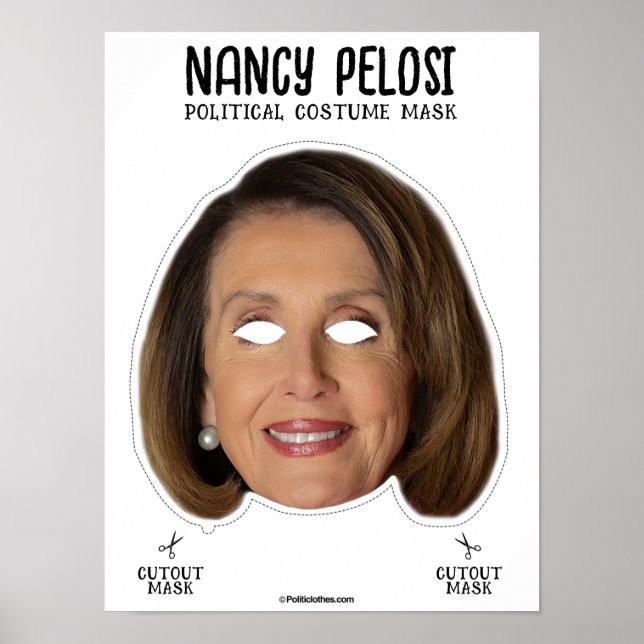 Poster Masque costume Nancy Pelosi (Devant)