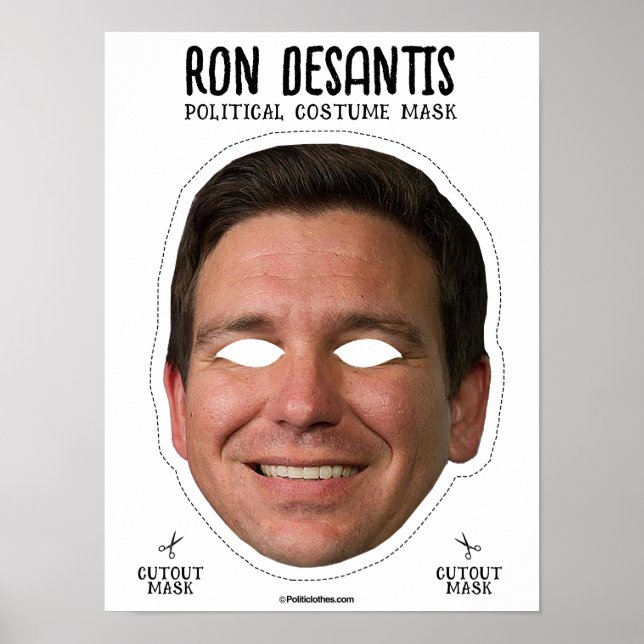 Poster Masque costume Ron Desantis (Devant)