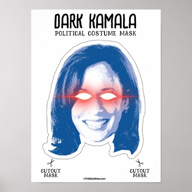 Poster Masque de costume Dark Kamala (Devant)