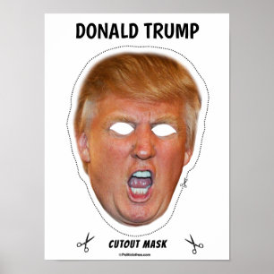 Poster Masque de costume Donald en colère