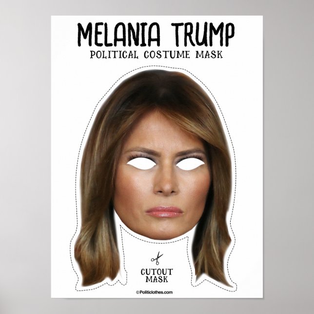 Poster Masque de costume Melania Trump (Devant)